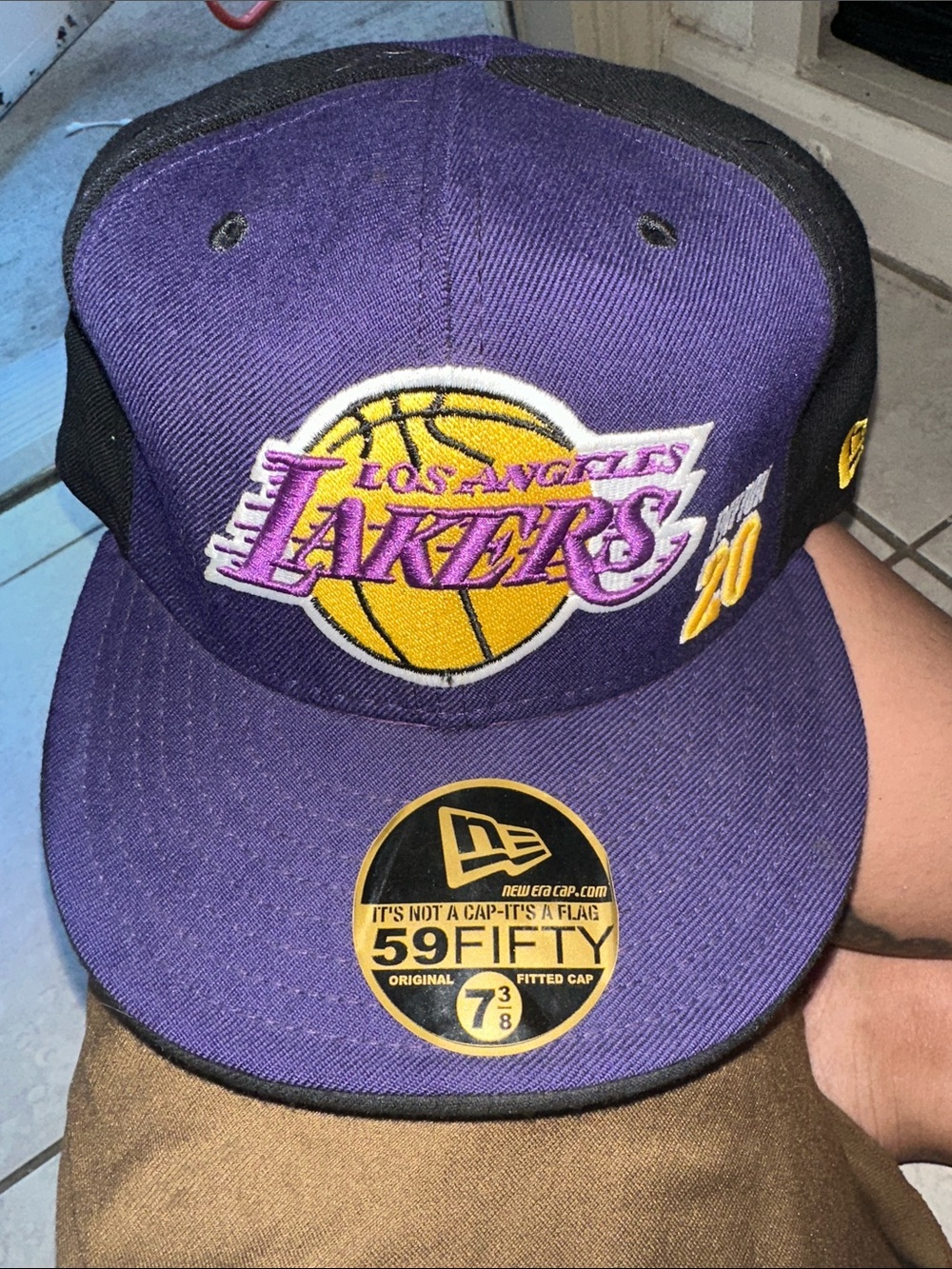 New Era Los Angeles Lakers Purple and Black 59FIFTY Fitted Hat